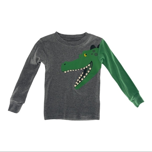 Carter’s Alligator Long Sleeve Sleep Shirt Size 2T - Picture 2 of 7